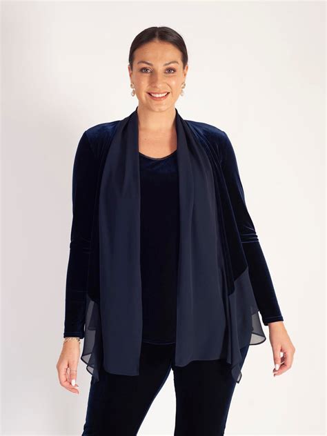 navy velvet shrug.